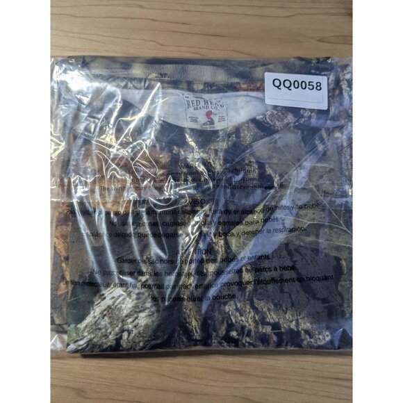 Red Head Mossy Oak Break Up Mens 2XL Hardwoods Camo Hunting T-Shirt Long Sleeve - Picture 11 of 11